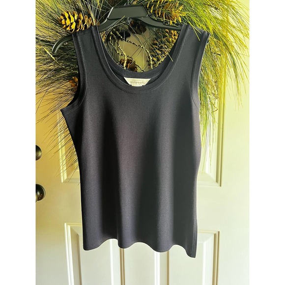 Exclusively Misook Sleeveless Navy Blue Womens Tank/Cami/Top Size Medium - Picture 7 of 11